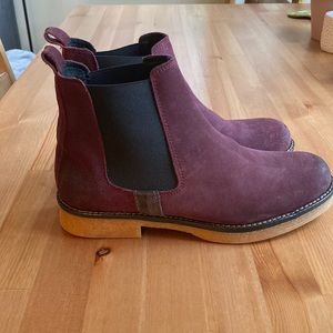 Size 6.5 (38 UK) Quayside Burgundy Ankle Boots